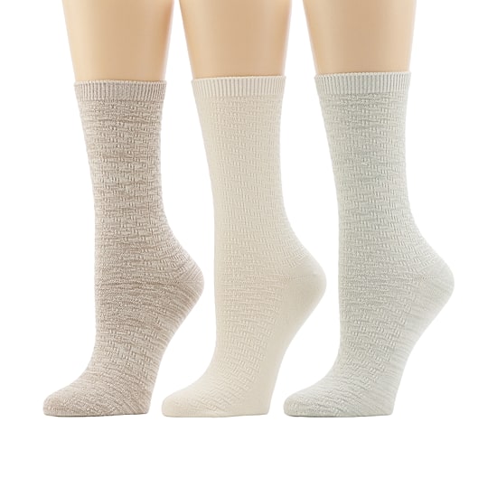 Cuddl Duds Sock Womens 3 Pair Crew Socks