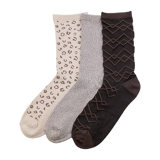 Cuddl Duds Sock Womens 3 Pair Crew Socks