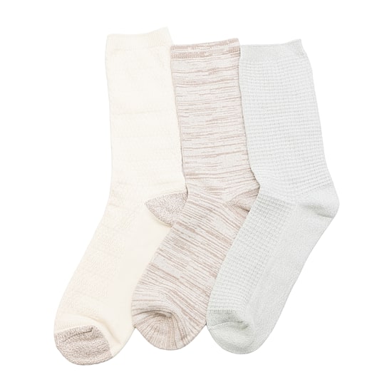 Cuddl Duds Sock Womens 3 Pair Crew Socks