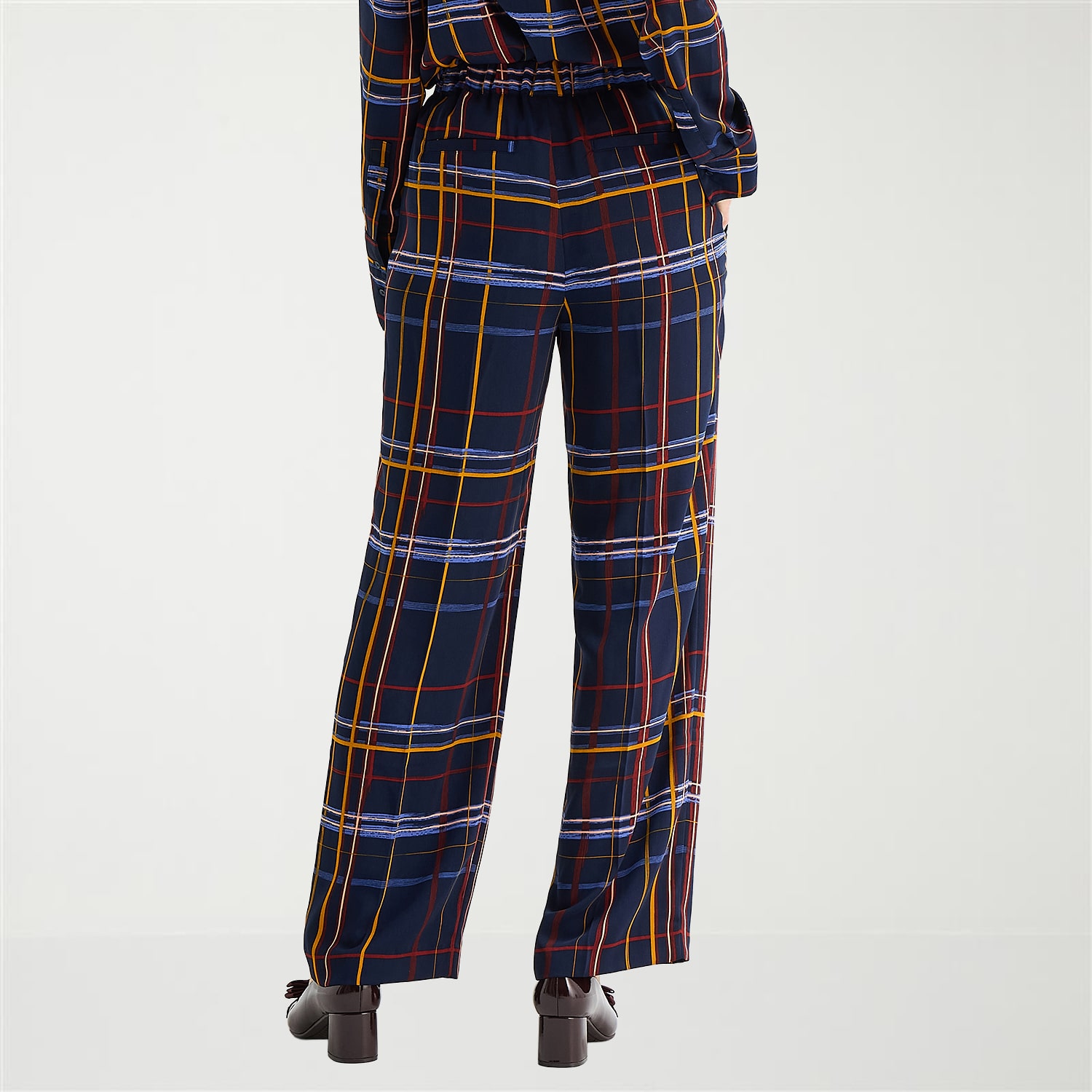 Liz Claiborne Womens Tall Wide Leg Mid Rise Pull-On Pant