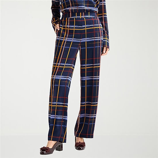 Liz Claiborne Womens Tall Wide Leg Mid Rise Pull-On Pant