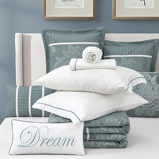 Stratford Park Thess Damask 15-pc. Easy Care Comforter Set