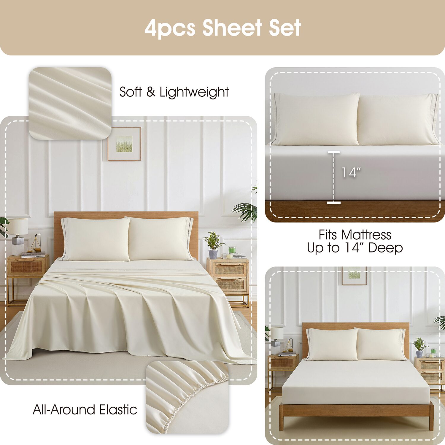 Stratford Park Thess Damask 15-pc. Easy Care Comforter Set
