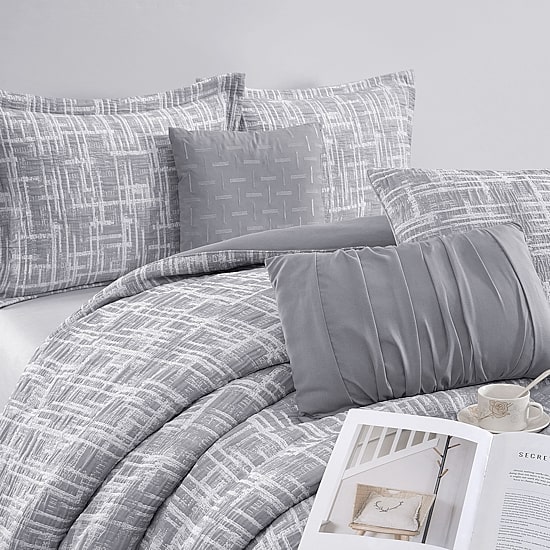 Stratford Park Kiera Geometric 7-pc. Easy Care Comforter Set