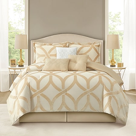 Fieldcrest Abstracted Zebra 3-pc. Comforter Set, Color: Flax
