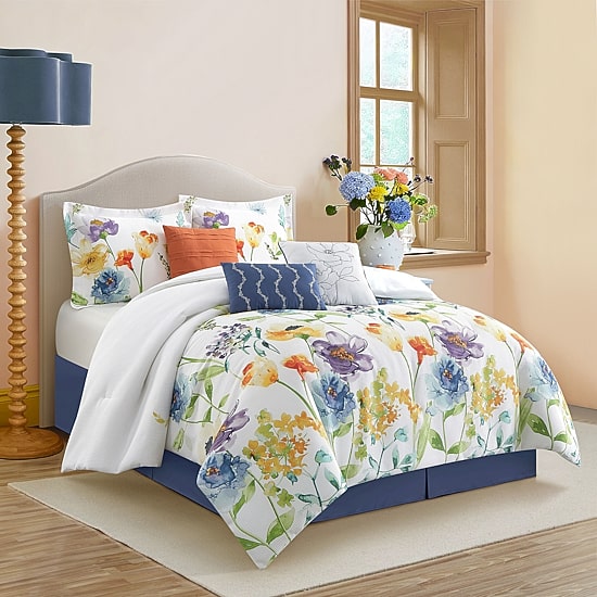 Stratford Park Asyna Floral 7-pc. Easy Care Comforter Set