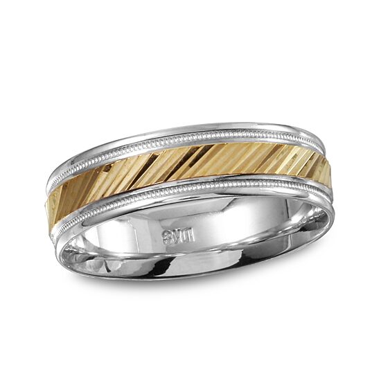 Mens 14K Gold Wedding Band