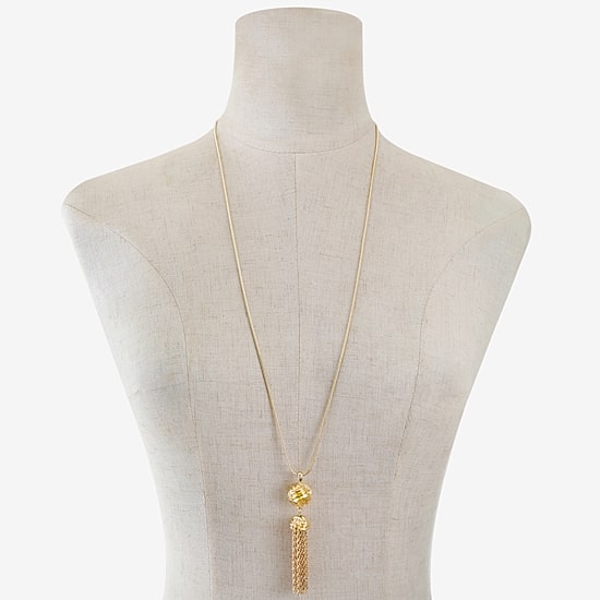Monet Jewelry Tassel Womens 30 Inch Pendant Necklace