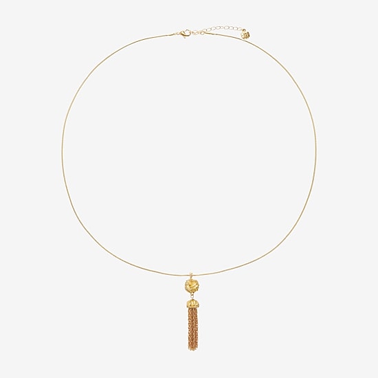 Monet Jewelry Tassel Womens 30 Inch Pendant Necklace
