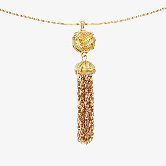 Monet Jewelry Tassel Womens 30 Inch Pendant Necklace