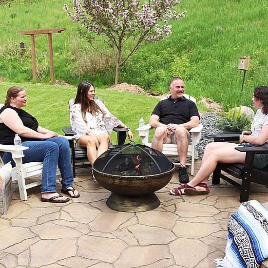 Sunnydaze Collection Portable Weather Resistant Fire Pit