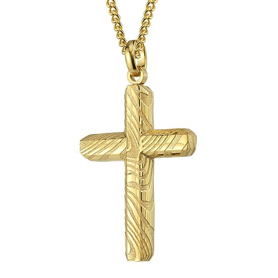 Mens Stainless Steel 24 Inch Pendant Necklace