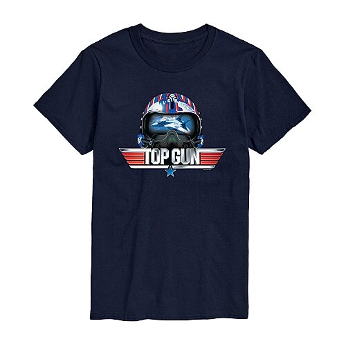 Top Gun Mens Crew Neck Short Sleeve Classic Fit Graphic T-Shirt, Medium, Blue