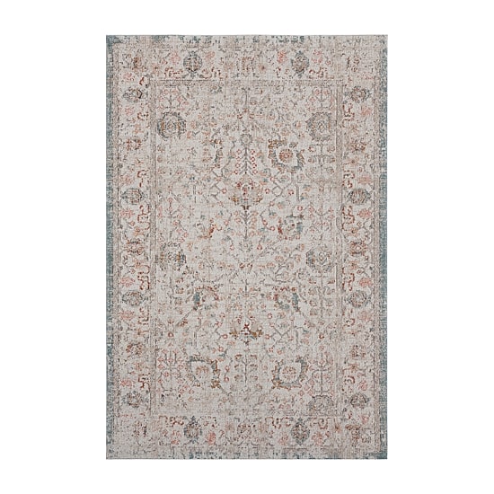 Anica Traditional Floral Filigree Indoor Outdoor Rectangular Area Rug