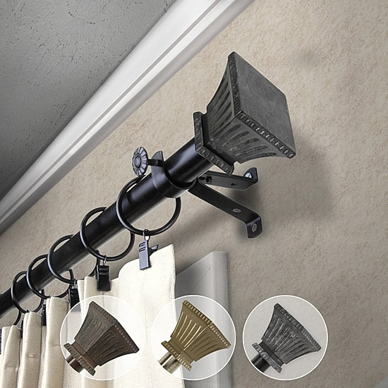 Rod Desyne Trumpet 13/16 IN Adjustable Curtain Rod