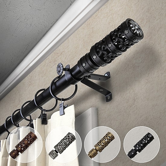 Rod Desyne Whirl 3/4 IN Adjustable Curtain Rod