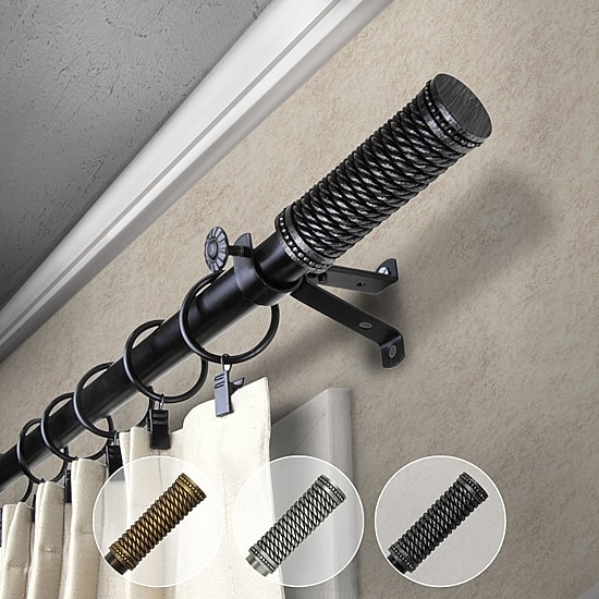 Rod Desyne Threaded 3/4 IN Adjustable Curtain Rod