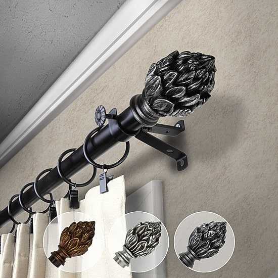 Rod Desyne Ember 3/4 IN Adjustable Curtain Rod