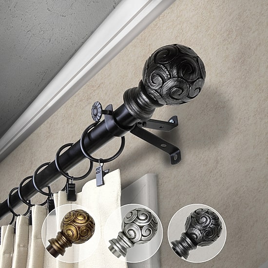Rod Desyne Bonbon 3/4 IN Adjustable Curtain Rod