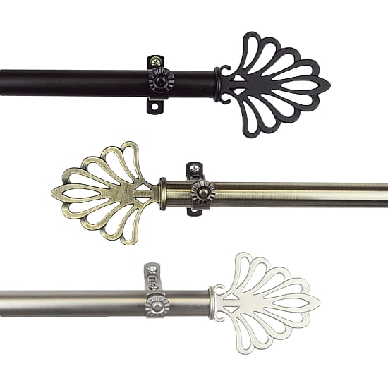 Rod Desyne Fan 3/4 IN Adjustable Curtain Rod
