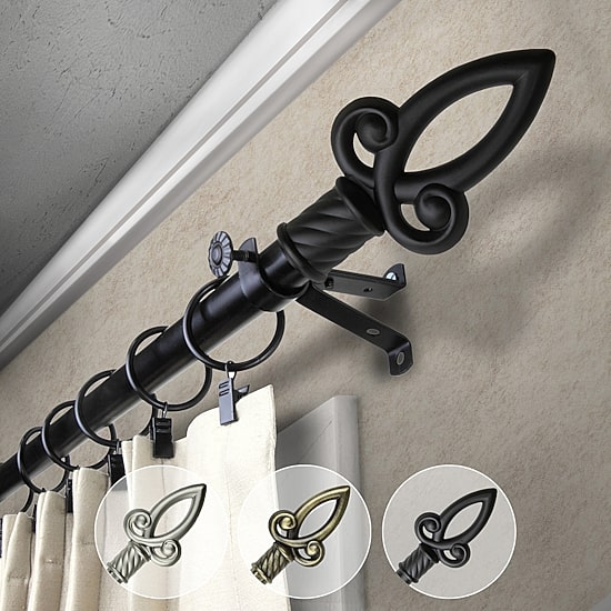 Rod Desyne Spire 3/4 IN Adjustable Curtain Rod