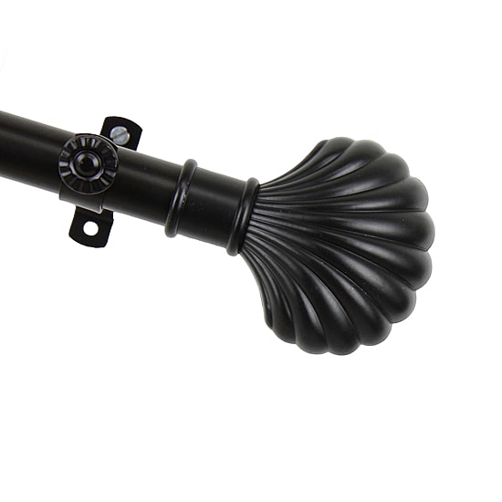 Rod Desyne Scallop 3/4 IN Adjustable Curtain Rod