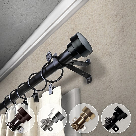 Rod Desyne Topper 3/4 IN Adjustable Curtain Rod