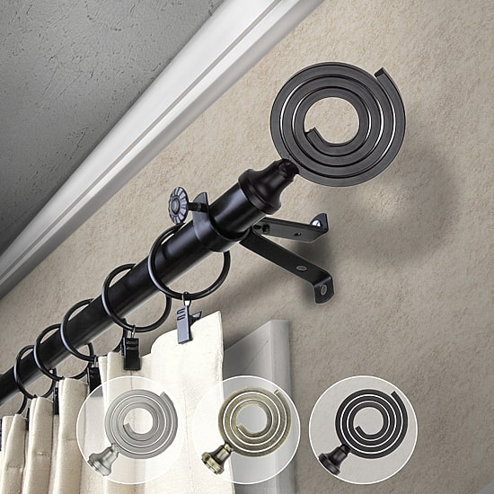 Rod Desyne Coil 3/4 IN Adjustable Curtain Rod