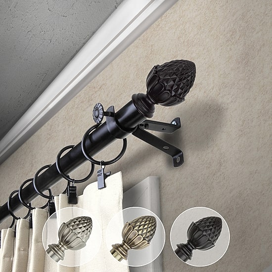 Rod Desyne Acorn 3/4 IN Adjustable Curtain Rod