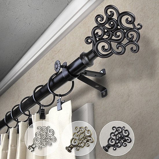 Rod Desyne Tidal 3/4 IN Adjustable Curtain Rod