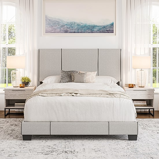 LUCENA UPHOLSTERED PLATFORM BED