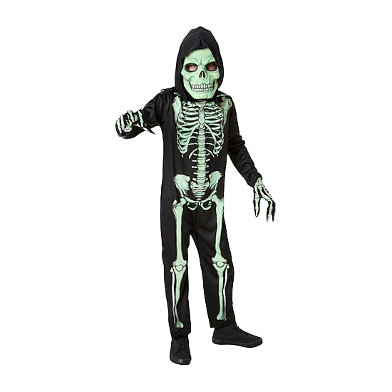 Little & Big Kid Boys Glow-In-The-Dark Skeleton 4-pc. Costume