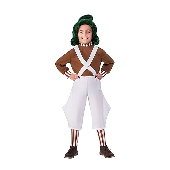 Little & Big Kid Unisex Oompa Loompa 3-pc. Costume