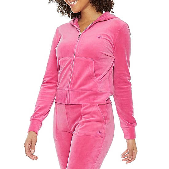 Juicy By Juicy Couture Womens Juniors Midweight Track Jacket