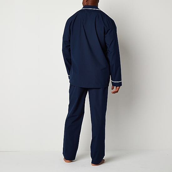 Stafford Modal Mens Long Sleeve 2-pc. Pajama Set
