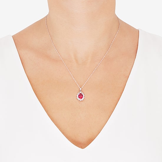 Gemstone Sterling Silver Oval 2-pc. Jewelry Set