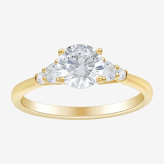(H-I / Si1-Si2) Womens 1 1/4 CT. T.W. Lab Grown White Diamond 10K Gold Round Band