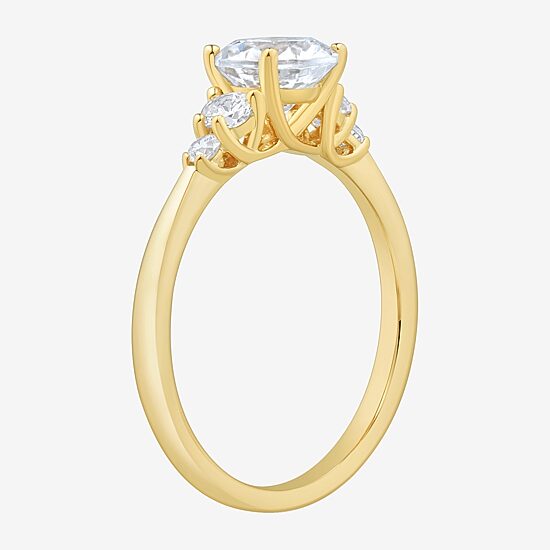 (H-I / Si1-Si2) Womens 1 1/4 CT. T.W. Lab Grown White Diamond 10K Gold Round Band