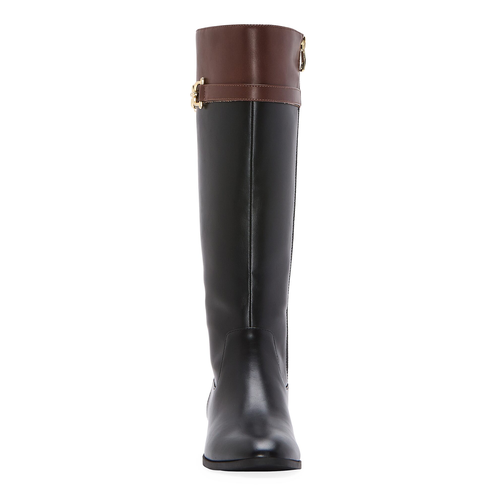Liz Claiborne Womens Faron Stacked Heel Riding Boots
