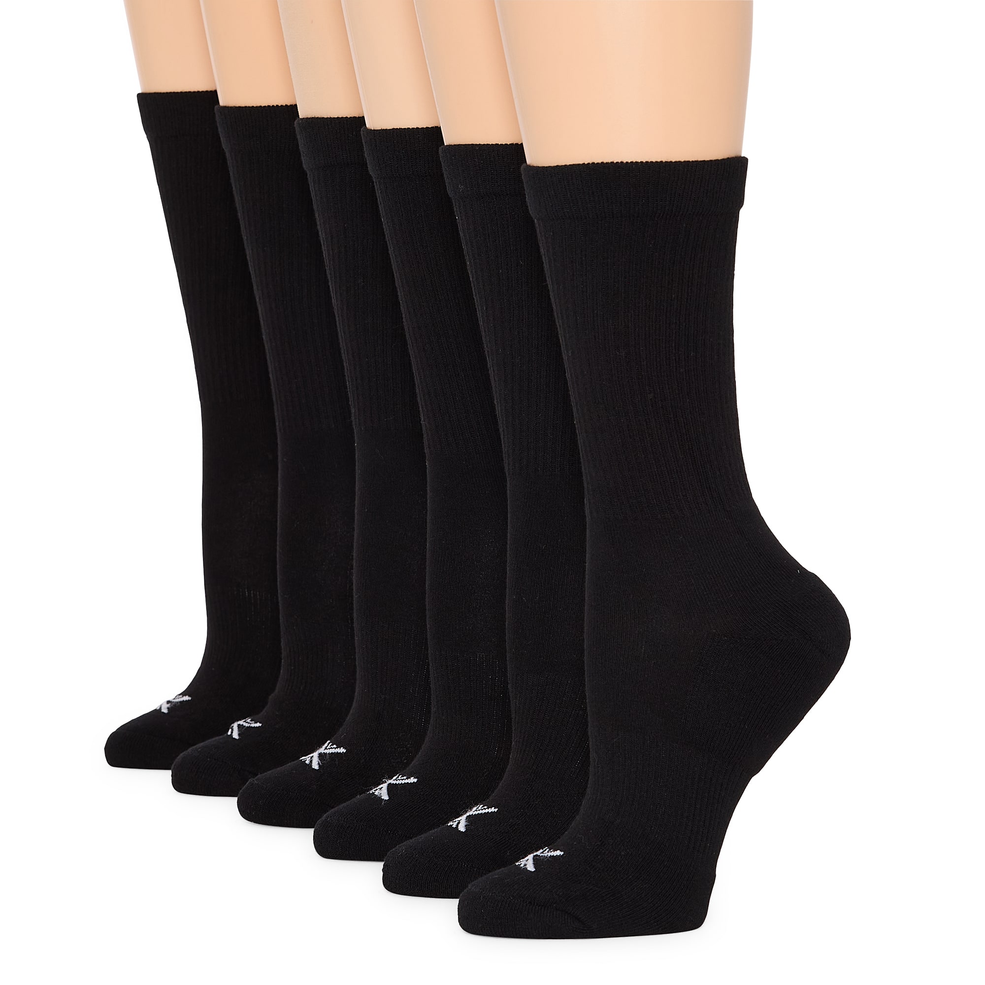 Xersion Essential Performance Womens 6 Pair Crew Socks
