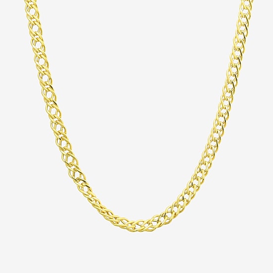 Made in Italy Womens 10K Gold 20 Inch Curb Chain Necklace
