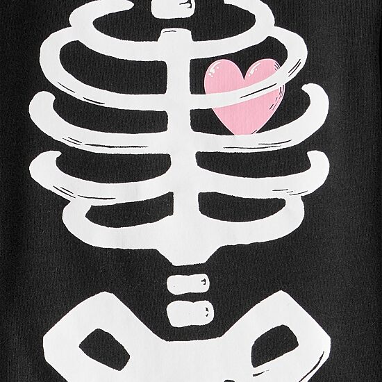 Carter's Halloween Toddler Girls Rib Round Neck Long Sleeve 2-pc. Pajama Set