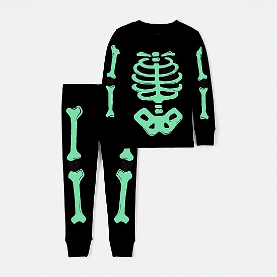 Carter's Halloween Toddler Girls Rib Round Neck Long Sleeve 2-pc. Pajama Set