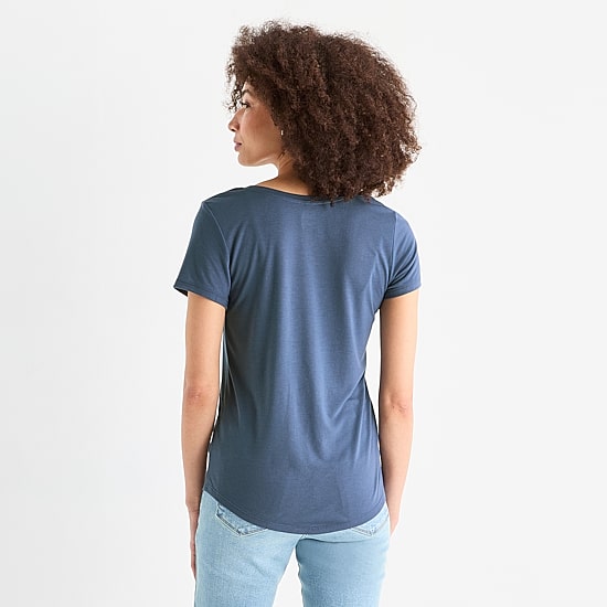 A.N.A Womens Scoop Neck Short Sleeve T-Shirt