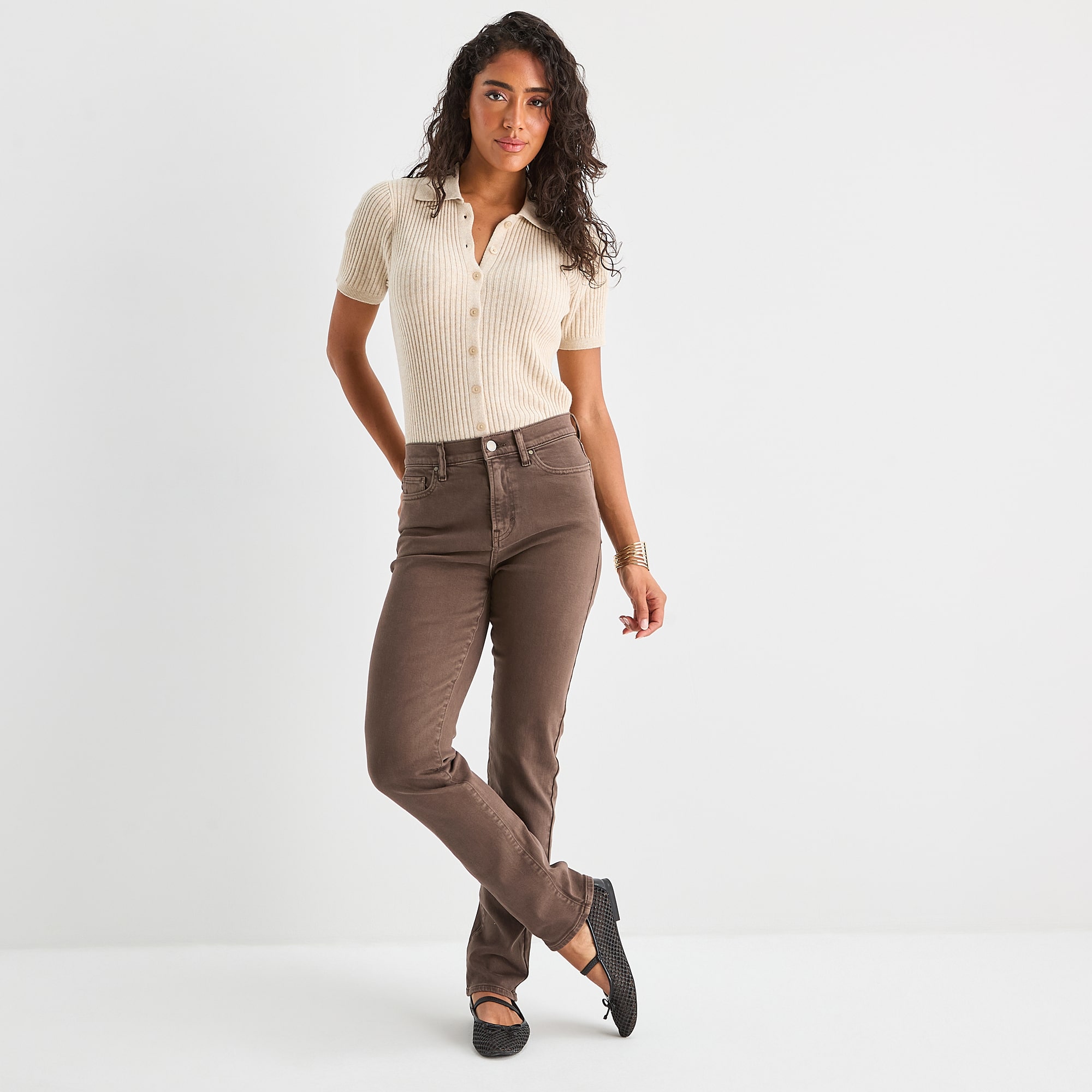 A.N.A Womens High Rise Slim Fit Jean