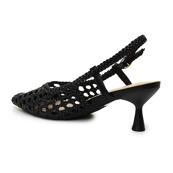 Nicole Miller Knotty Womens Pointed Closed Toe Kitten Heel Pumps