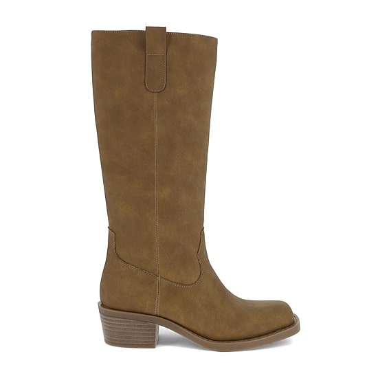 MIA girl Womens Bennington Stacked Heel Dress Boots