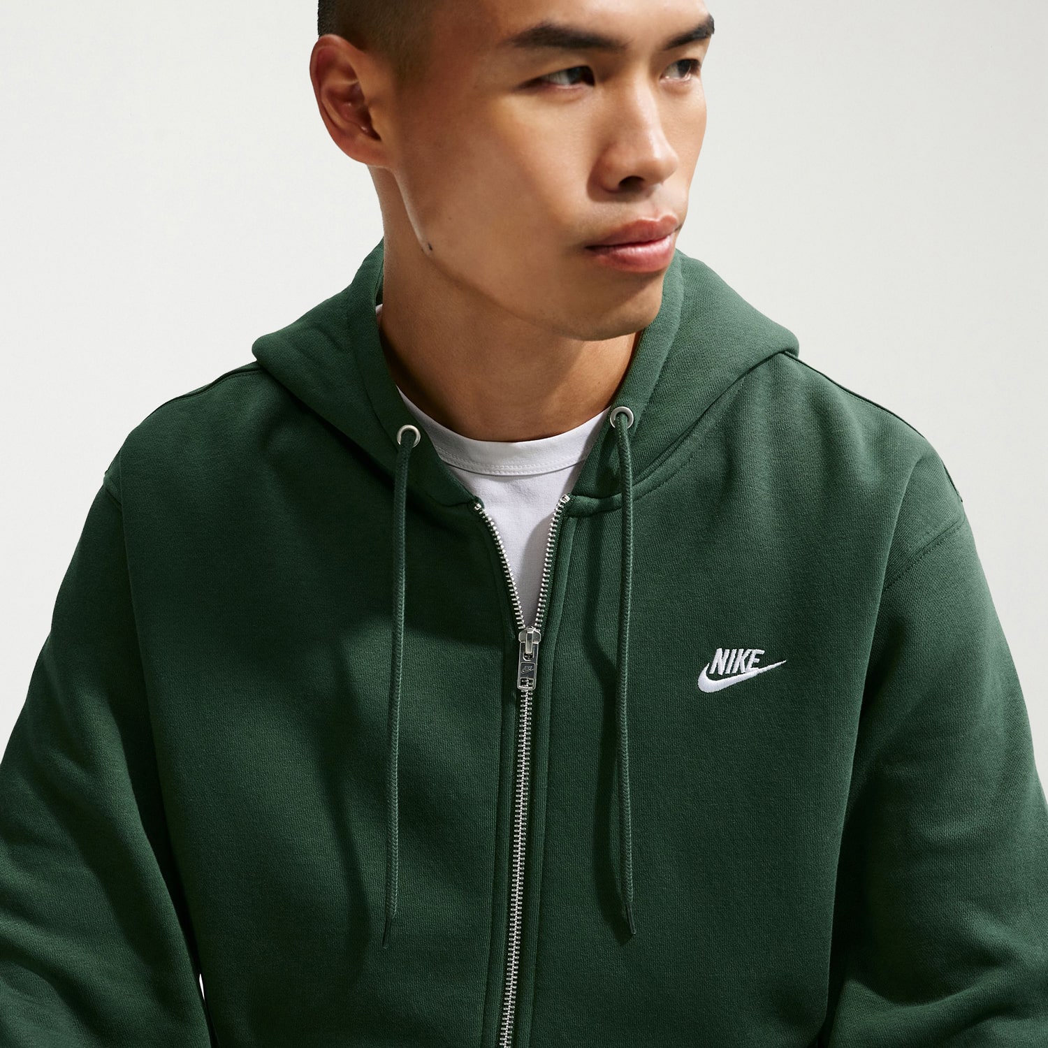 Nike Club Mens Long Sleeve Fleece Zipper Active Big and Tall Hoodie