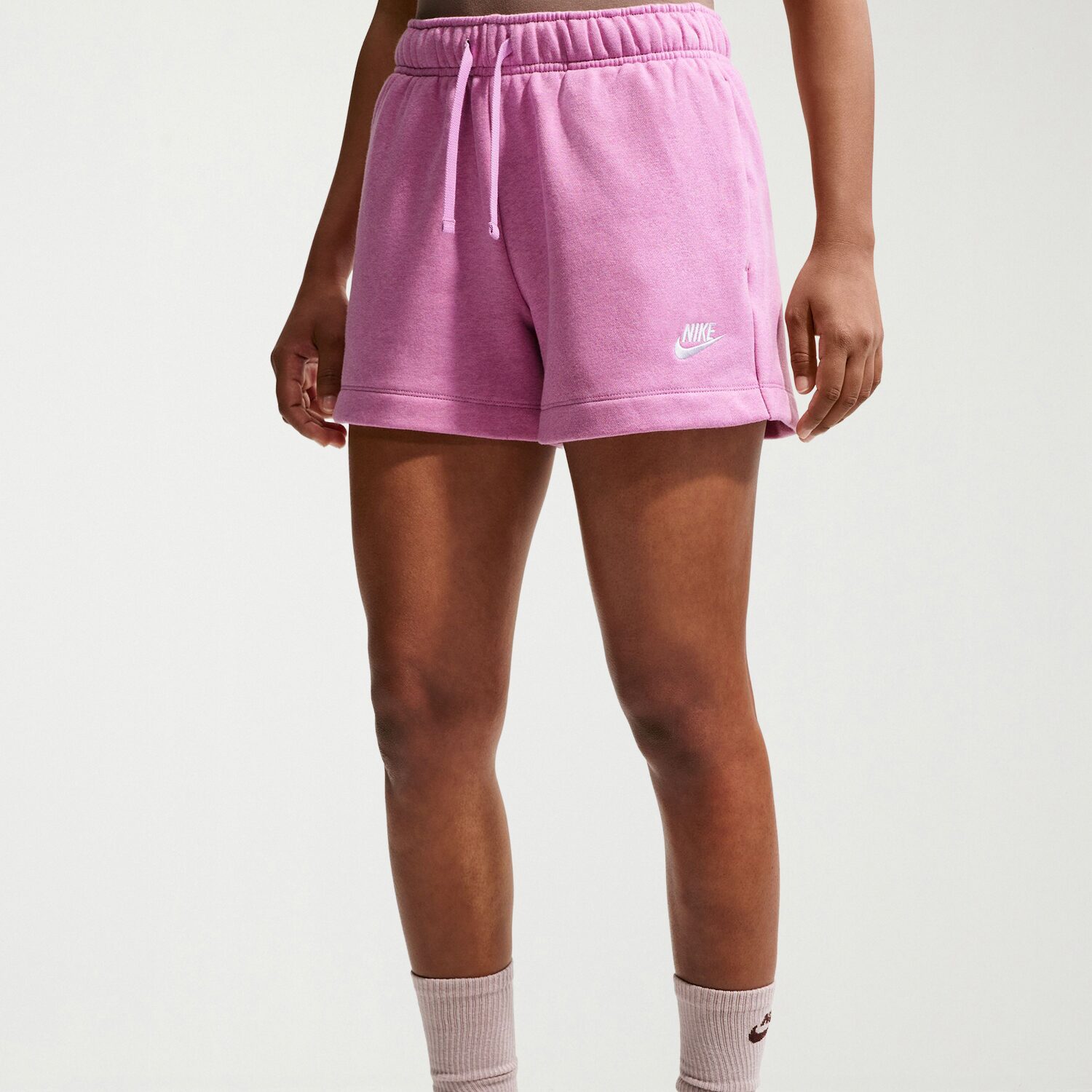 Nike Womens Mid Rise Drawstring Waist Active Pull-On Short