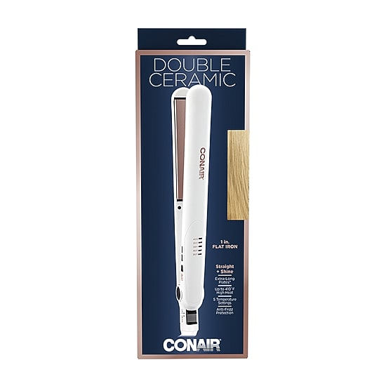 Conair Double Ceramic Rose Gold 1" Flat Iron